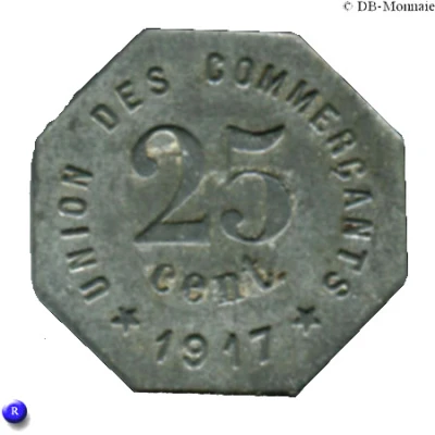 25 Centimes back