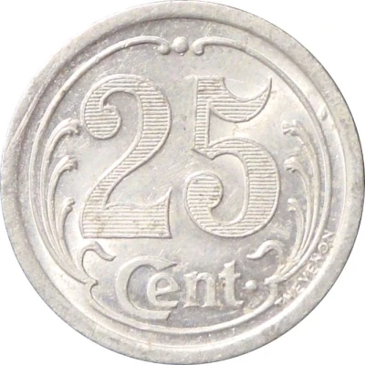 25 Centimes back