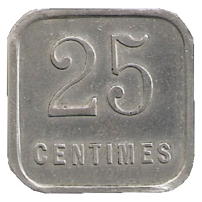 25 Centimes back