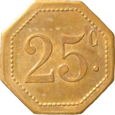 25 Centimes ND back