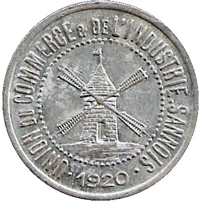 25 Centimes front