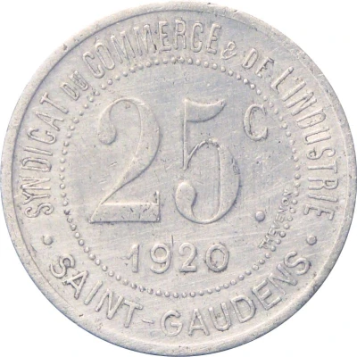 25 Centimes back