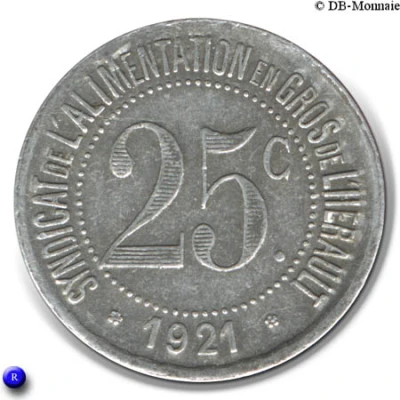 25 Centimes front