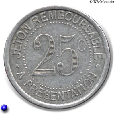 25 Centimes back