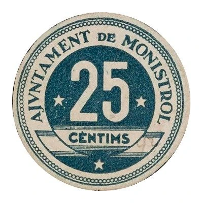 25 Centimos Monistrol ND front