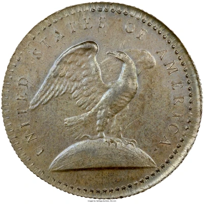 25 Cents "1792 Quarter Dollar" Pattern; copper back