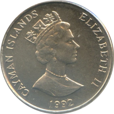 25 Cents - Elizabeth II 3rd portrait; magnetic front