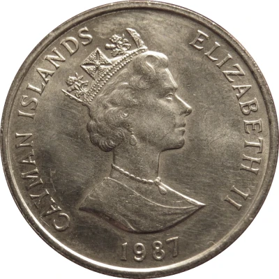 25 Cents - Elizabeth II 3rd portrait front