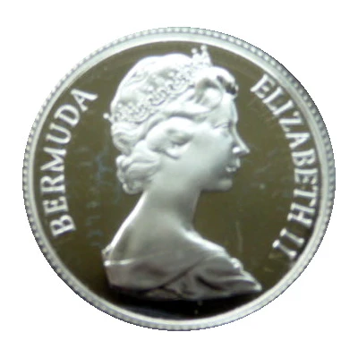 25 Cents - Elizabeth II Devonshire Parish; Silver Proof Issue front