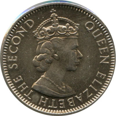 25 Cents - Elizabeth II F.A.O. front