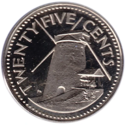 25 Cents - Elizabeth II Independence back