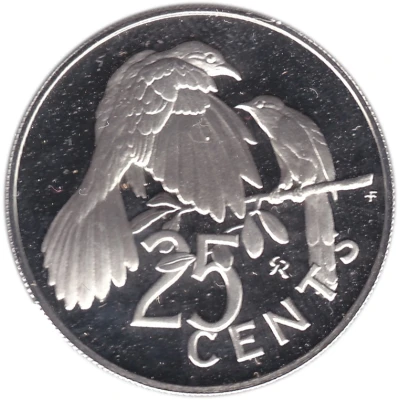 25 Cents - Elizabeth II Silver Jubilee back