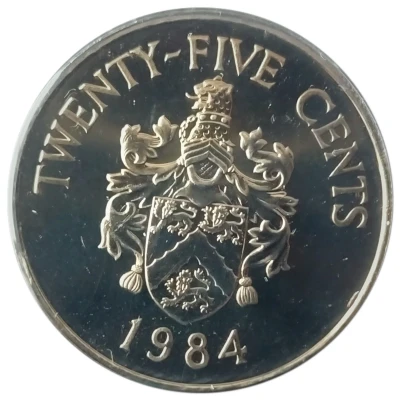 25 Cents - Elizabeth II Smith's Parish back