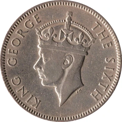 25 Cents - George VI front