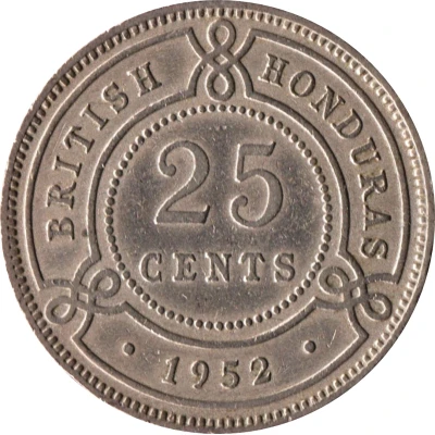 25 Cents - George VI back