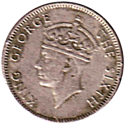 25 Cents - George VI front