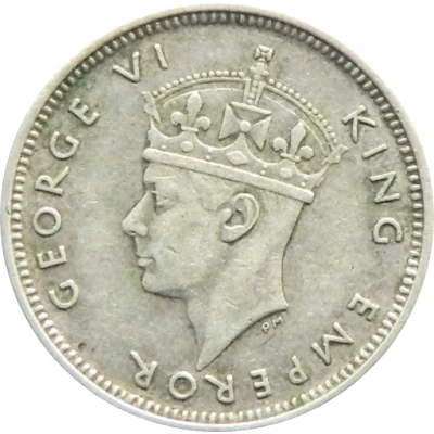 25 Cents - George VI front