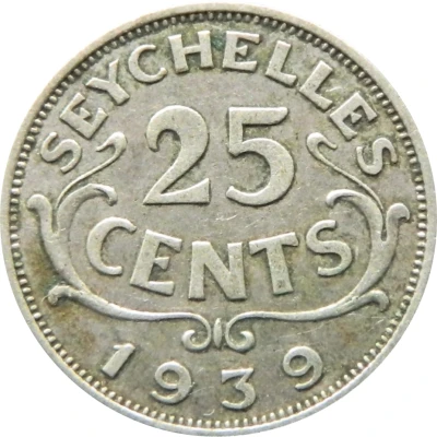 25 Cents - George VI back