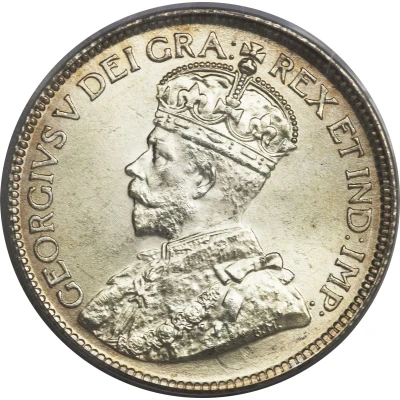 25 Cents - George V front