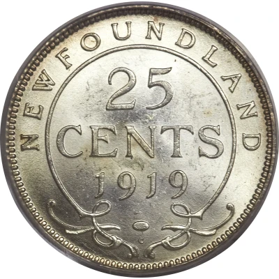 25 Cents - George V back