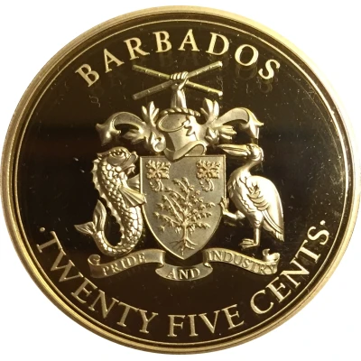 25 Cents Pirates of Barbados - Blackbeard front