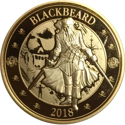 25 Cents Pirates of Barbados - Blackbeard back