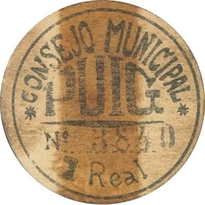 25 Céntimos "1 Real" (Puig) ND front