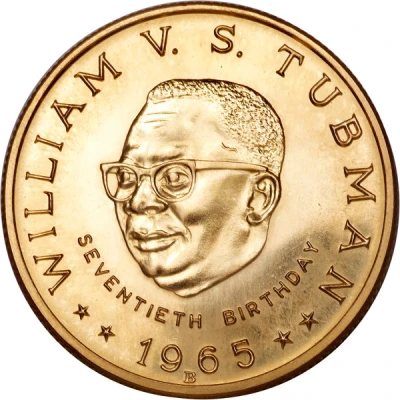 25 Dollars 70th Birthday of President Tubman back