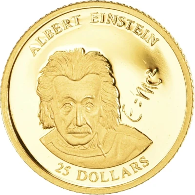 25 Dollars Albert Einstein back