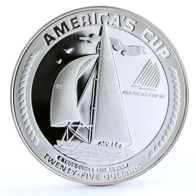 25 Dollars America's Cup back