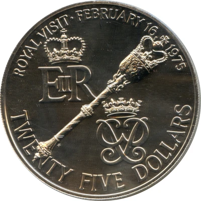 25 Dollars - Elizabeth II Royal Visit back