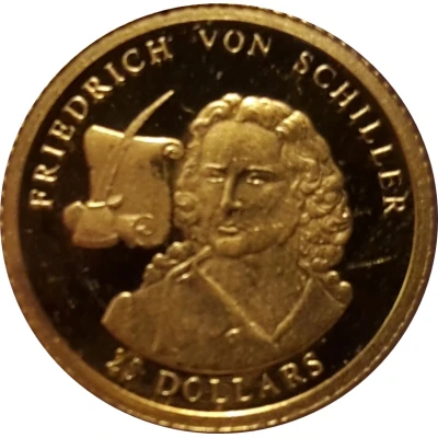 25 Dollars Friedrich von Schiller back