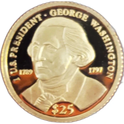 25 Dollars George Washington front