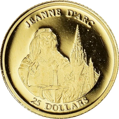 25 Dollars Jeanne d'Arc back