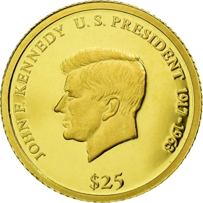 25 Dollars John F. Kennedy back