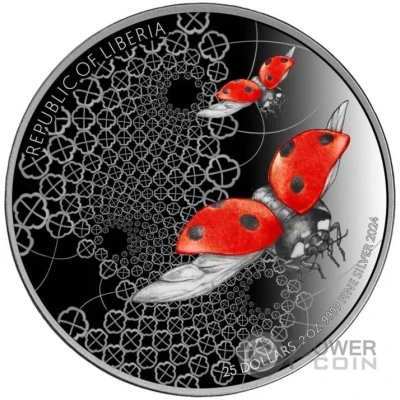 25 Dollars Ladybug, coloured front