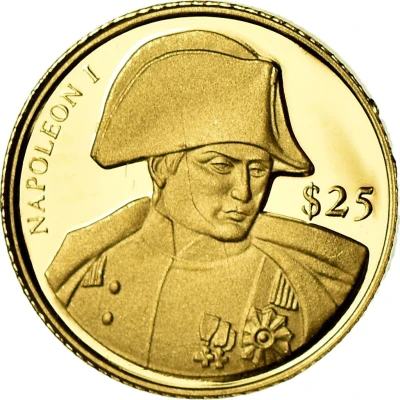 25 Dollars Napoléon Bonaparte back