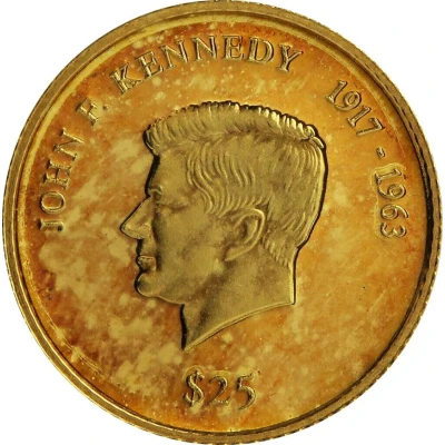 25 Dollars President John F. Kennedy back