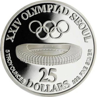 25 Dollars XXIV Olympics back