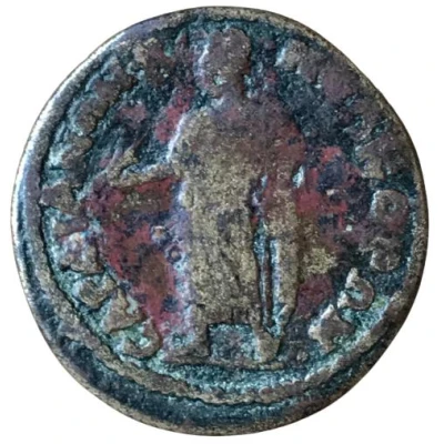 Æ25 - Elagabalus CΑΡΔΙΑΝΩΝ Β ΝEΩΚΟΡΩΝ; Sardis back