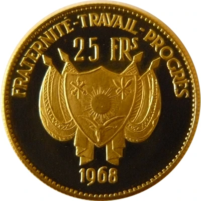 25 Francs Barbary sheep front