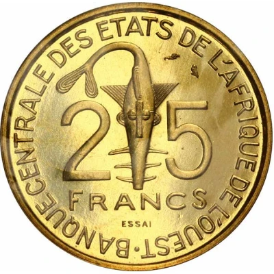 25 Francs CFA Essai front