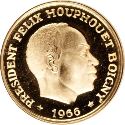 25 Francs CFA Félix Houphouët-Boigny back