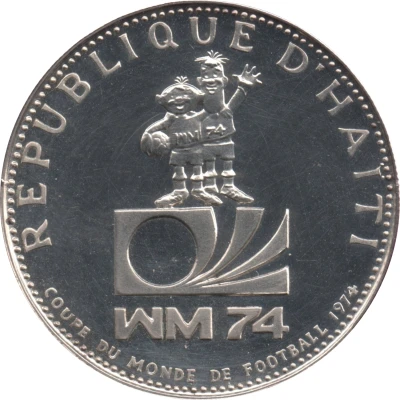 25 Gourdes 1974 World Cup front