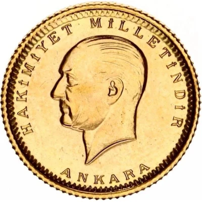 25 Kuruş Gold Bullion Coinage back