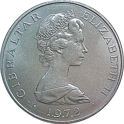 25 New Pence - Elizabeth II Silver Wedding front