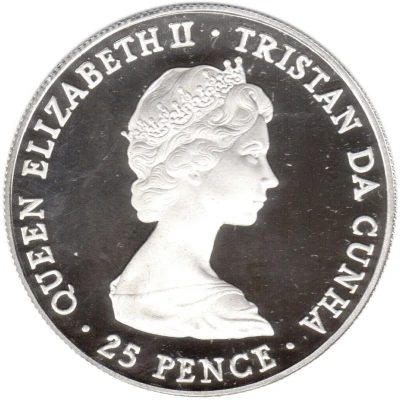 25 Pence - Elizabeth II Queen Mother Birthday - Silver Proof Issue front