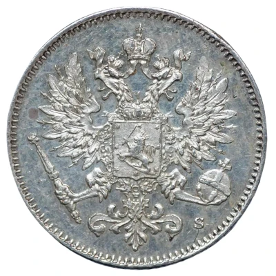 25 Pennia with crown front