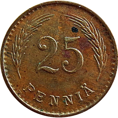 25 Pennia back