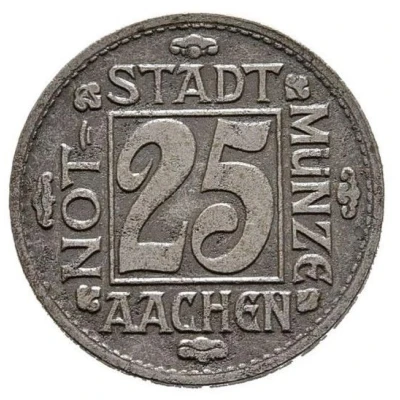 25 Pfennigs - Aachen Pattern front